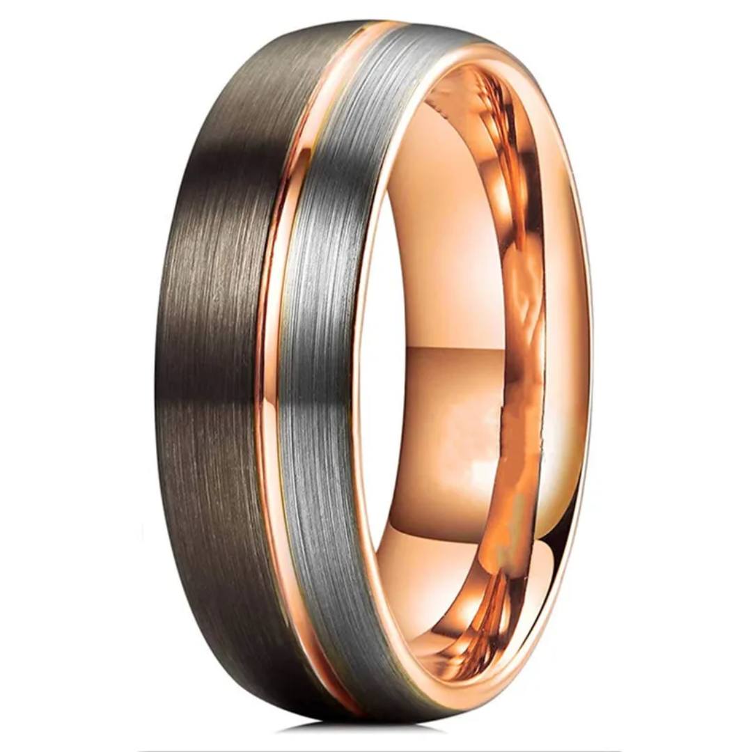 Brushed clearance metal ring