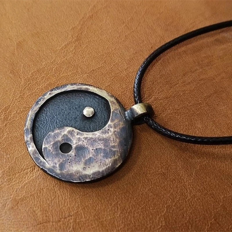 Bagua Vintage Yin Yang Pendant Necklace For Men