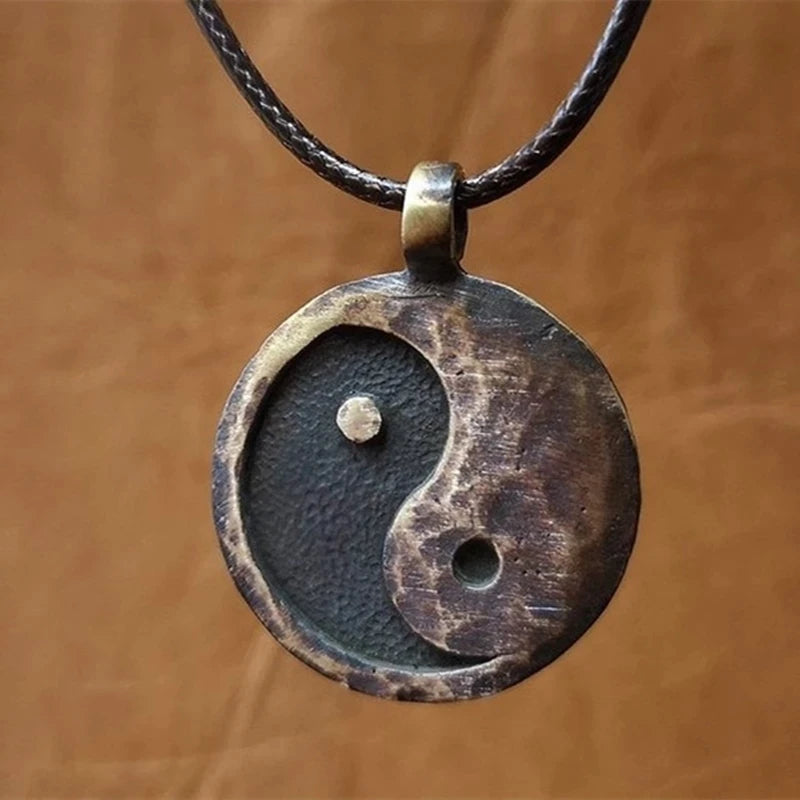 Bagua Vintage Yin Yang Pendant Necklace For Men