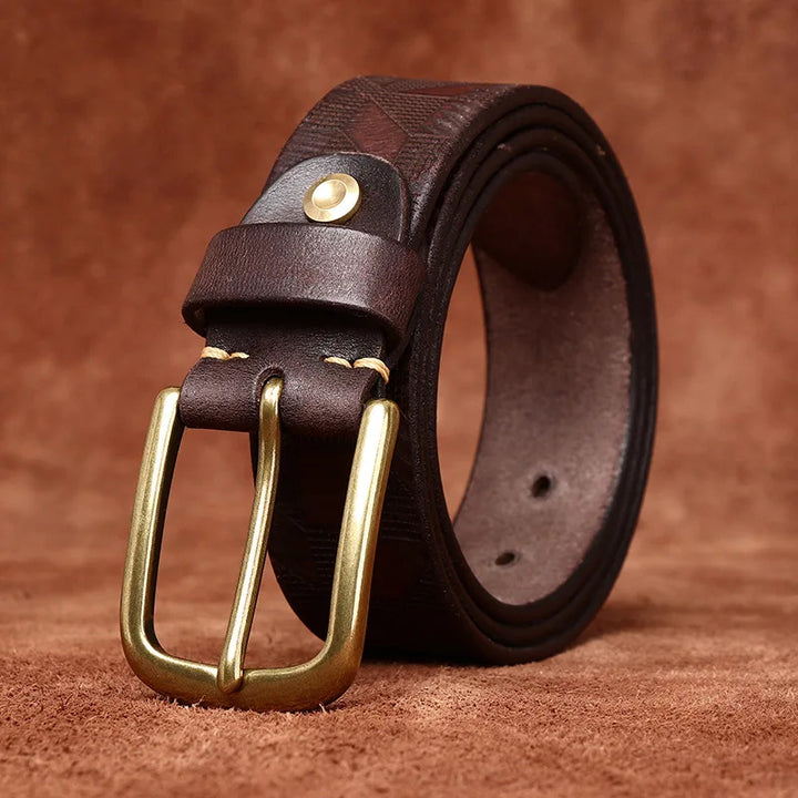 EFFENTII Guernica Geo Leather Men's Belt