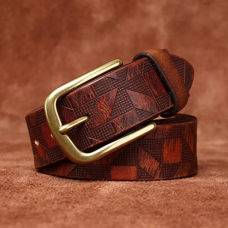 EFFENTII Guernica Geo Leather Men's Belt