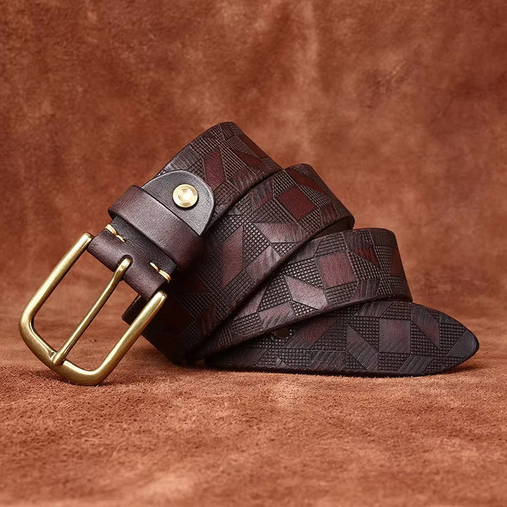 EFFENTII Guernica Geo Leather Men's Belt