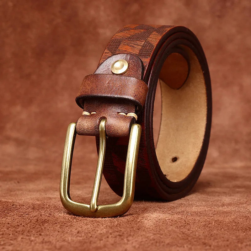 EFFENTII Guernica Geo Leather Men's Belt