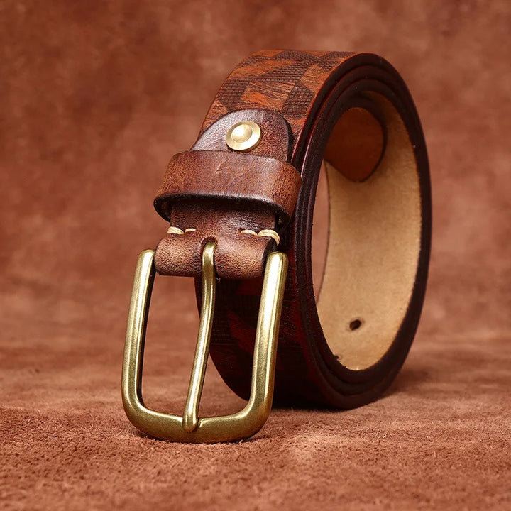 EFFENTII Guernica Geo Leather Men's Belt