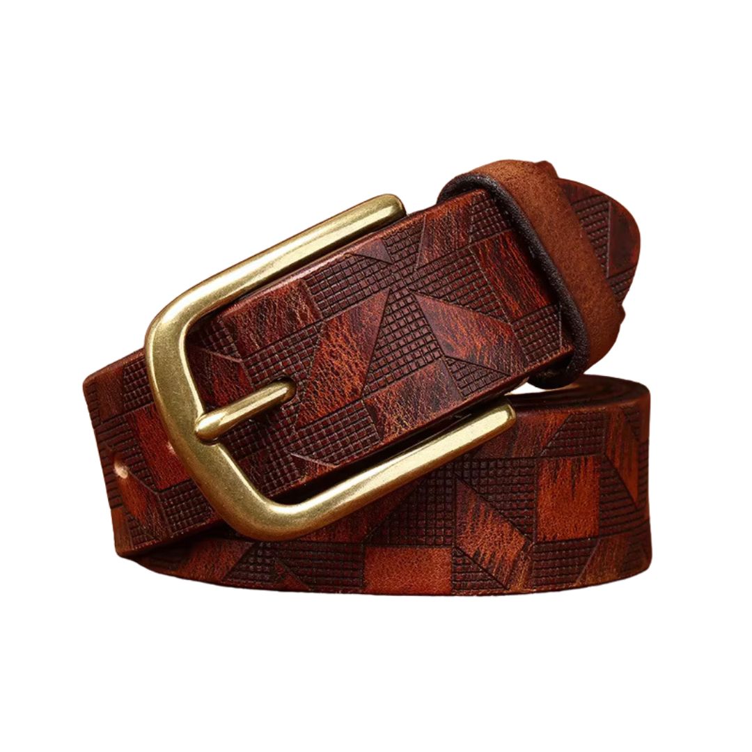 EFFENTII Guernica Geo Leather Men's Belt