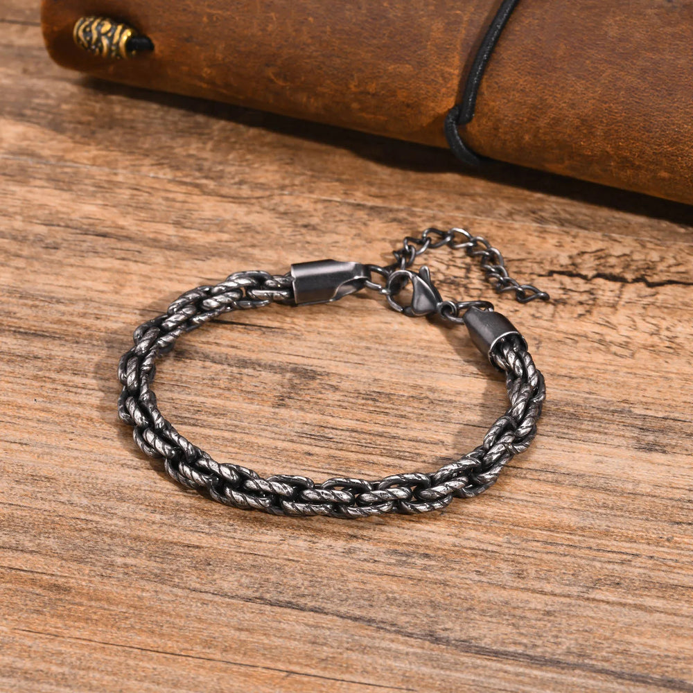 EFFENTII Sea Jara Vintage Rope Chain Men's Bracelet