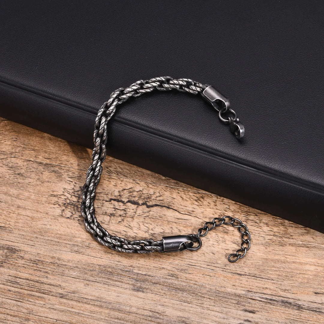 EFFENTII Sea Jara Vintage Rope Chain Men's Bracelet