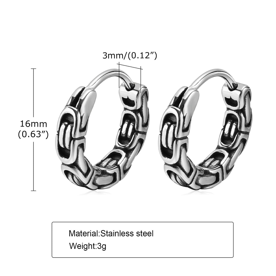EFFENTII Aurius Chain Loop Earrings for Men