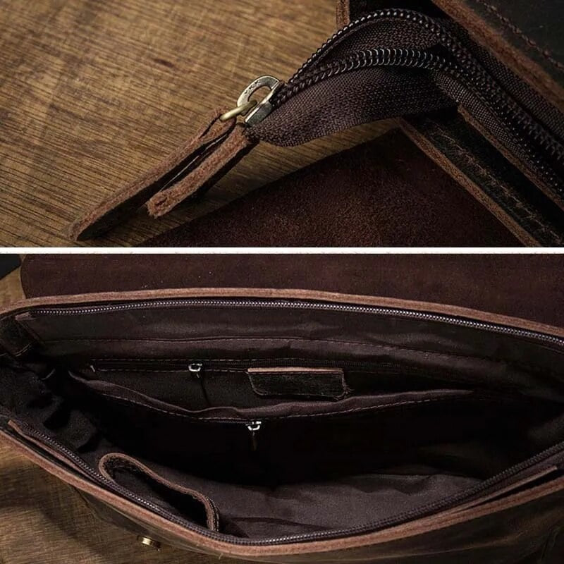 EFFENTII Brampton Vintage Leather Men's Briefcase