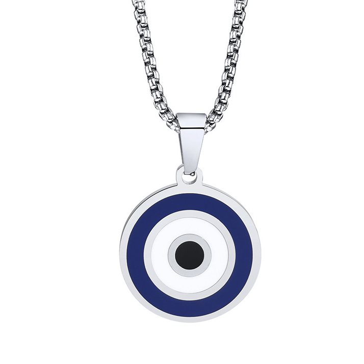 EFFENTII Evil Eye Pendant Necklace for Men