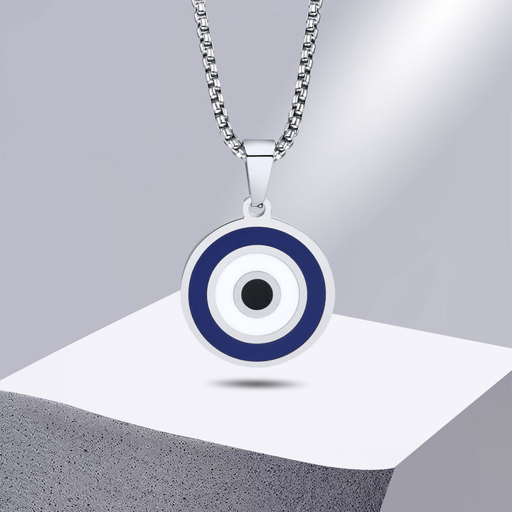 EFFENTII Evil Eye Pendant Necklace for Men