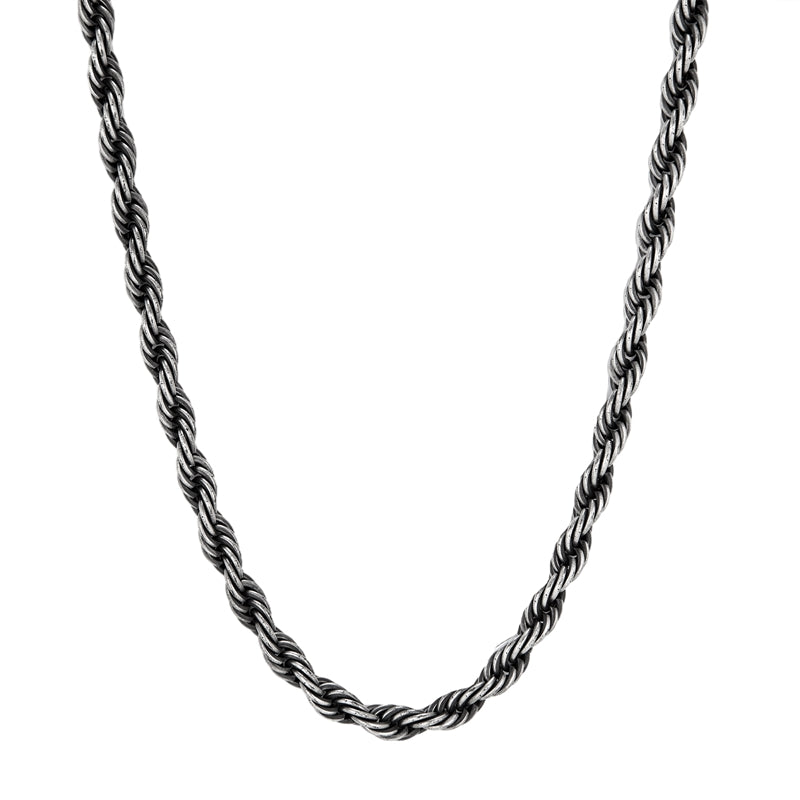 EFFENTII Loco Vintage Twist Rope Chain Men's Necklace