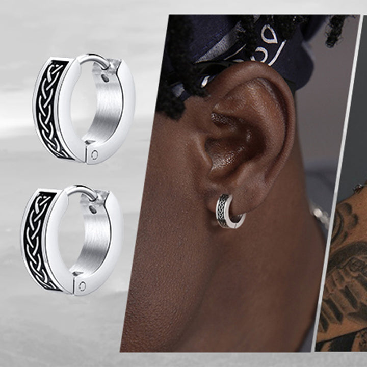 EFFENTII Retro Celt Earrings for Men