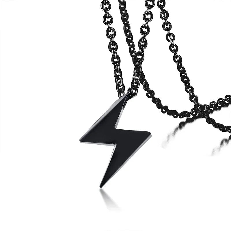EFFENTII Zeux Lightning Pendant Men's Necklace