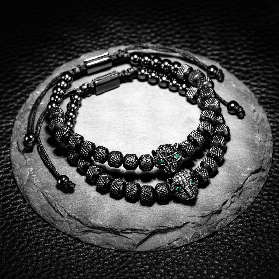 Leopard Romana Men's Bracelet Set