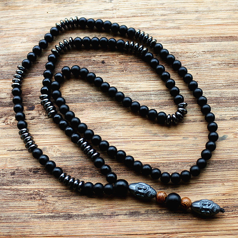 Carver Hematite Necklace-EFFENTII