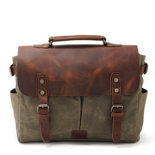 Leather Men's Briefcase - EFFENTII Norquay