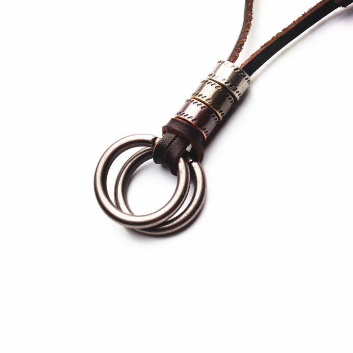 Prepatua Nova Vintage Men's Leather Necklace-Necklaces-EFFENTII