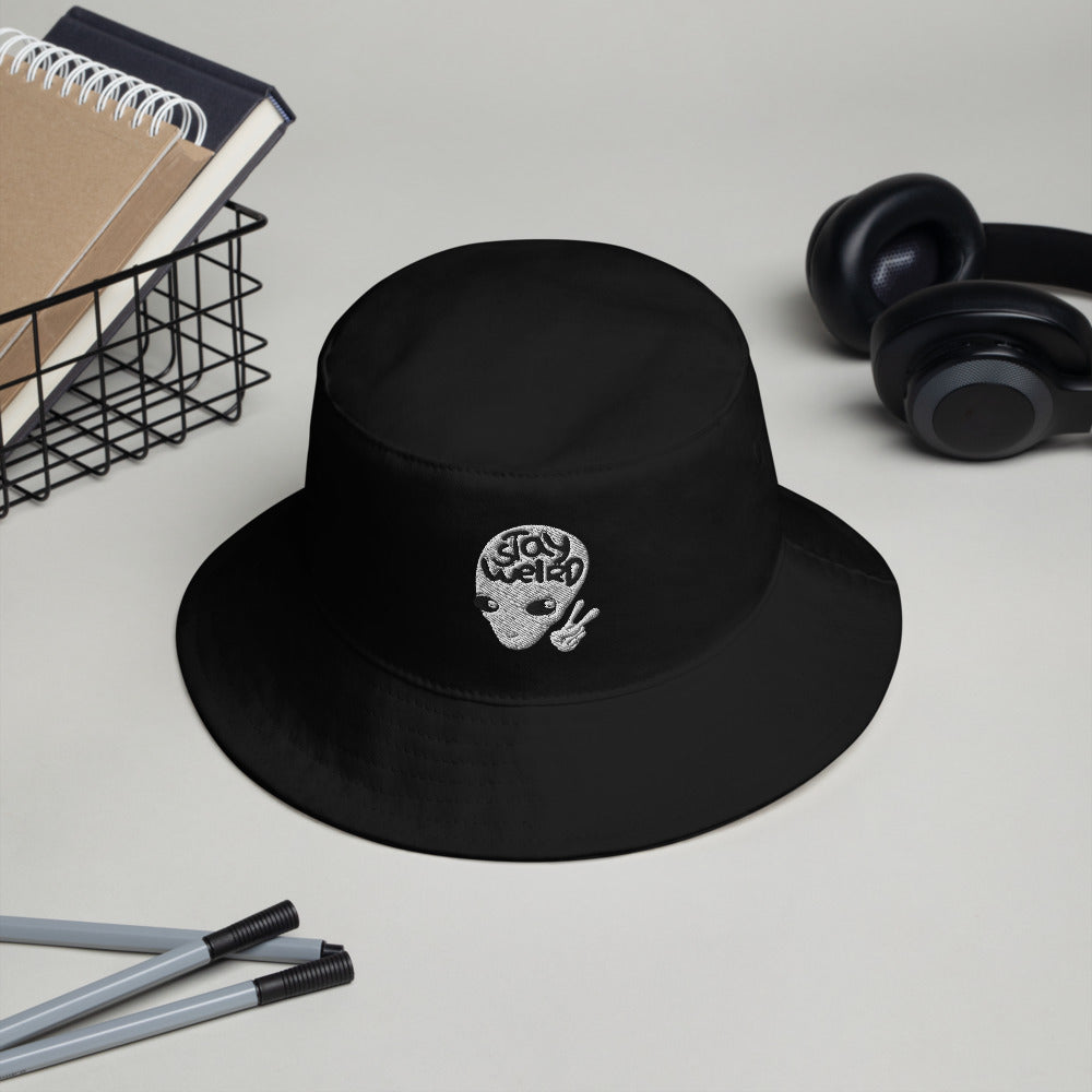 Stay Weird Men's Bucket Hat-Hats-EFFENTII