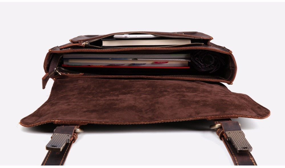 Effentii Genuine Leather Briefcase and Laptop Bag-Bags-EFFENTII