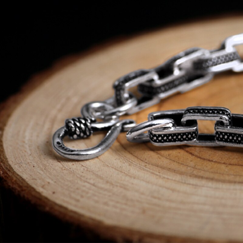 Steampunk Sterling Silver Men's Bracelet-Bracelets-EFFENTII