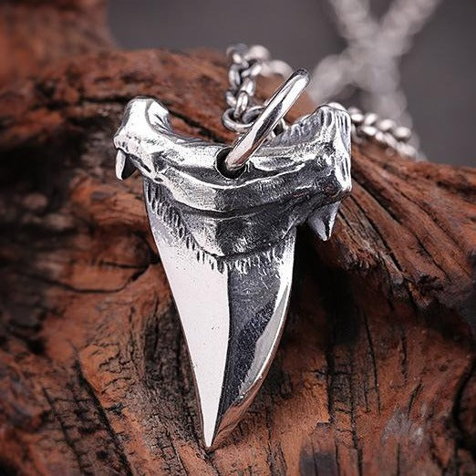 Surf Pendant Shark Tooth Necklace Pendant-Necklaces-EFFENTII