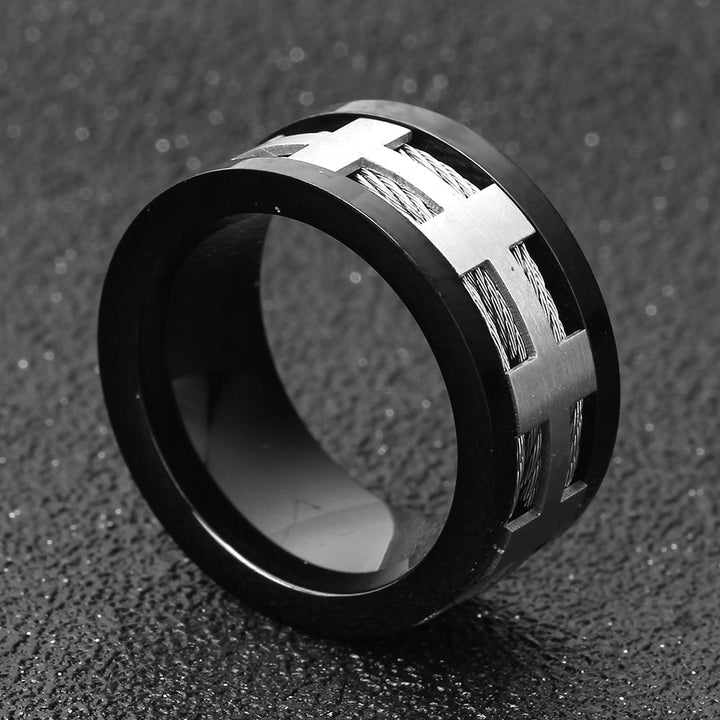 Aegis Cable Arch - Ring for Men-Rings-EFFENTII