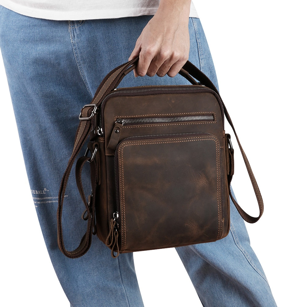 Effentii Men's Leather Messenger Bag-Bags-EFFENTII