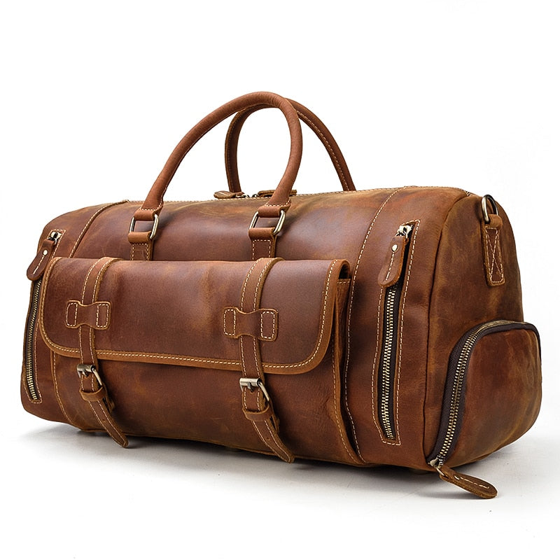 Kicking Horse Men's Leather Duffel Bag | EFFENTII