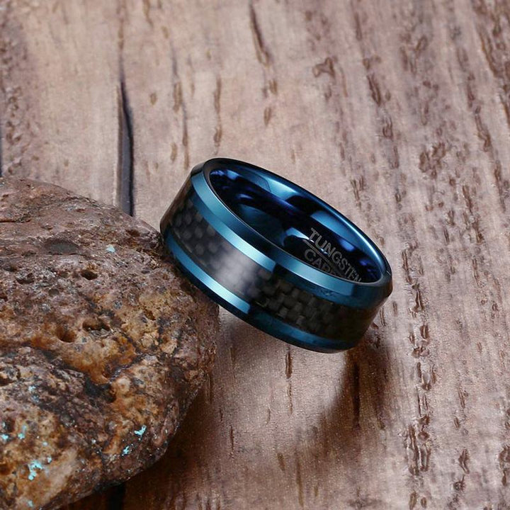 Anodize Carbon Fiber Men's Ring-Rings-EFFENTII