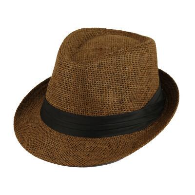 Havana Woven Straw Fedora Hat for Men-Hats-EFFENTII