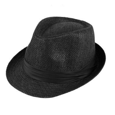 Havana Woven Straw Fedora Hat for Men-Hats-EFFENTII