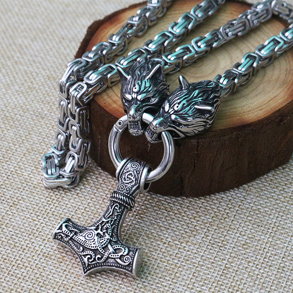 Norse Talisman Men's Chain Necklace-Necklaces-EFFENTII
