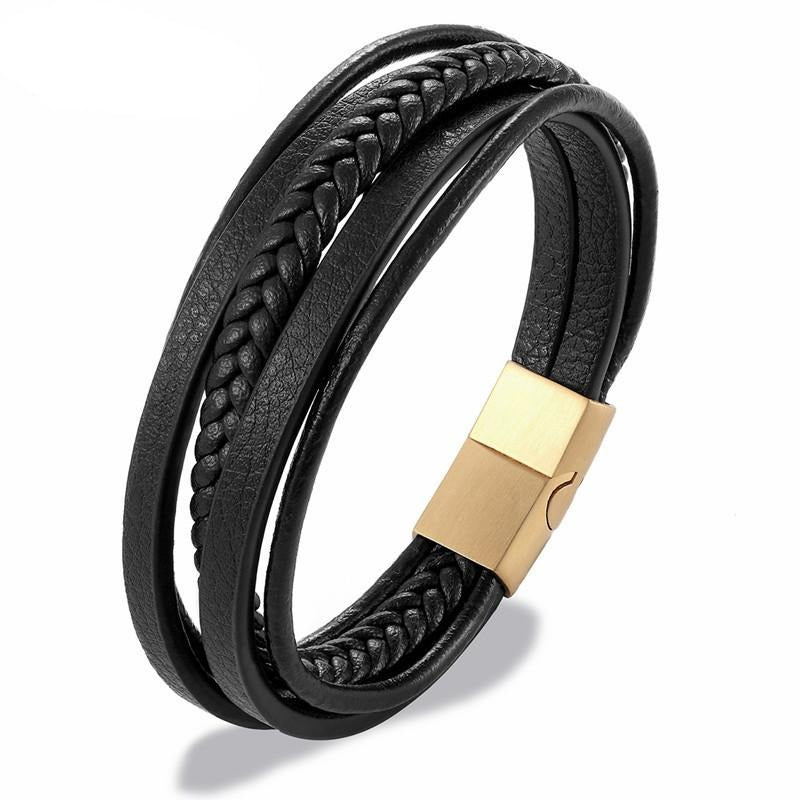 Effentii Majorca Leather Bracelet for Men-Bracelets-EFFENTII